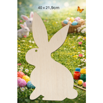 Królik 4 40cm, królik 40cm, sklejka 3mm